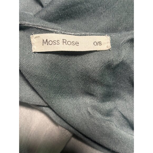 Moss Rose Women Open Front Kimono Coverup Green Tie-Dye Shrug Wrap One Size SNAG - Picture 5 of 5